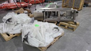 Lot of (2) Stainless Steel Bucket Elevators with Buckets