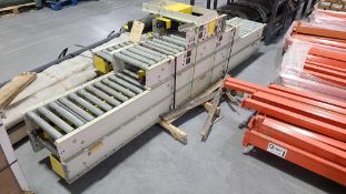 Lot of (4) Assorted ACS Roller Conveyor