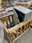 Crate of Piping and Cabinet