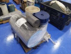 Pallet of Various Conveyor Belts