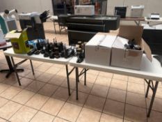 Lot of Walkie Talkies, Barcode Scanners, and Headphones