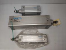 (3) Festo Cylinders