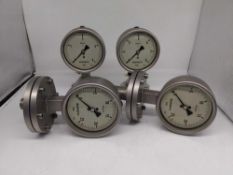 (4) Econosto Pressure Gauge