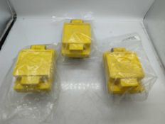 (3) Woodhead Electrical Receptacle