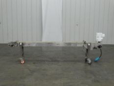 6 Inch Wide x 96 Inch Long Smooth Belt Conveyor