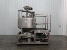 APV 160 Gallon Stainless Single Wall Mix Tank