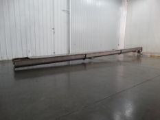 11 Inch Wide x 65 Foot Long Auger Conveyor