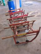 Lot of 4 drum carts
