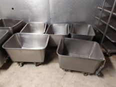(5) Stainless steel Rolling Bins