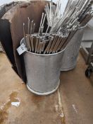 Lot of Stainless Steel Smoke Sticks