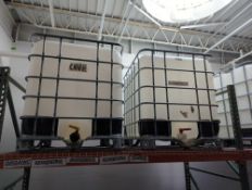 (4) Plastic Storage Tanks