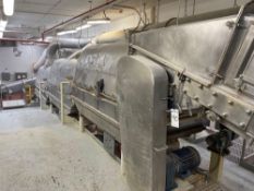Stainless Steel 25 Foot Covered Trough Belt Conveyor