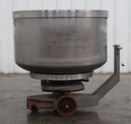 VMI 175 Gallon Rotating Stainless Steel Mixing Bowl and Dolly