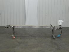 6 Inch Wide x 96 Inch Long Smooth Belt Conveyor