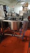 75 Gallon Stainless Steel Agitated Mixing Kettle