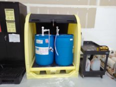 Uline H-5737 spill containment drum shed