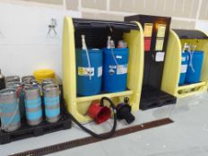 Uline H-6503 spill containment drum shed