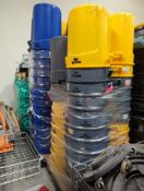 Pallets of Trashcans with Rolling Trashcan Dolly