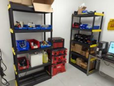 Tool boxes and tool shelves