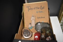 A miscellany of vintage and antique items to include coins, Avon novelty shaped Volkswagen after