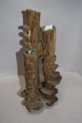 A 1960s/70s Clive Brooker sculptural vessel or vase, having textured fungus like exterior with