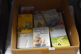 A box of paper back books and novels, mixed interest, to include Penguin.