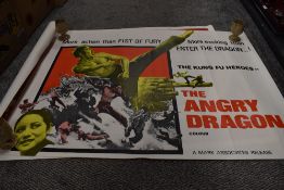 Two posters of Martial arts/ Bruce Lee interest.