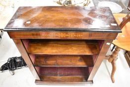 A late 19th or early 20th Century empire style bookshelf (no doors)