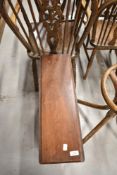 A 20th century Pembroke style side table in mahogany