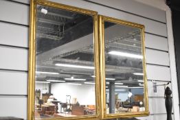 A gilt frame wall mirror, approx. 54 x 34cm