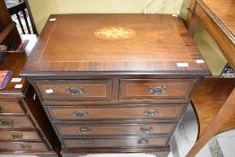 A reproduction Regency chest of drawers, small proportions, width approx. 61cm