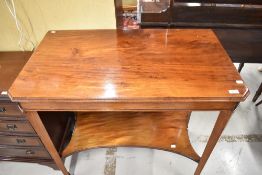 A 19th Century stained frame side table, width approx. 91cm
