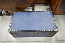 A vintage travel trunk