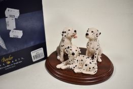 A Border Fine Arts figure study of Dalmation Puppies B0107 with original box