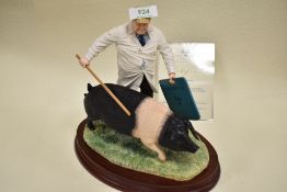 A Border Fine Arts limited edition figure study titled ' Prize Show ' with box and certificate.