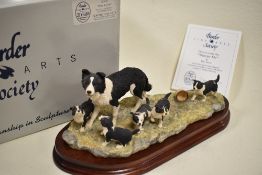 A Border Fine Arts limited edition figure study titled ' Wait For Me ' SOC6 with original box and