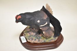 A Border Fine Arts figure study Black Grouse O44 'style one'