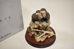 A Border Fine Arts figure study of otters titled ' Together Again ' SOC3