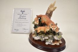 A limited edition Border Fine Arts figure study titled ' Look Listen and Learn ' no.150 of 1500 also