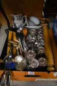 A Mason's 'Old Chelsea' jug, four rice bowls and a selection of kitchenwares including eleven