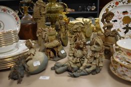 A group of ten Hilary Brook pottery historical/novelty figures