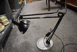 A modern Ikea anglepoise style work light