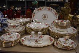 A selection of Royal Grafton 'Malvern' pattern dinner wares, to include meat plate, gravy boat,