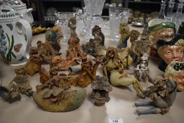 A group of Hilary Brook pottery historical/novelty figures, twenty one in total