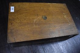 A Victorian mahogany writing slope, of traditional design AF