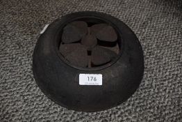 A vintage 'The Demon' beetle trap, of circular form with central 'trap' original paper label to