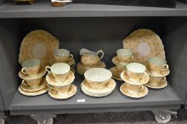 A fine early 20th century Paragon part tea service in the Briar Rose pattern