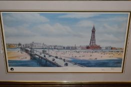 Peter R Malin, (contemporary), after, a Ltd Ed print, Sunday Stroll Blackpool, signed and num 34/