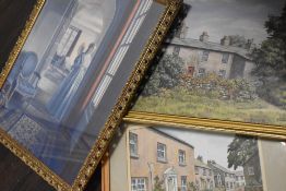 Ella Lightfoot, (20th century), a watercolour, Cartmel, attributed verso, 25 x 36cm mounted framed