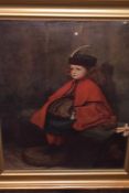 John Everett Millais,(1829-1896), after, a pair of textured prints, Sermons, 45 x 33cm, framed, 58 x
